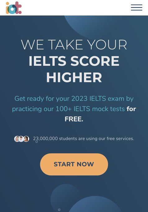 موقع مجاني لمن يريد اختبار IELTS (أيلتس)، هذا موقع مليان إختبارات تجريبية، من أفضل الطرق للحصول على درجة عالية👇🏼

ieltsonlinetests.com