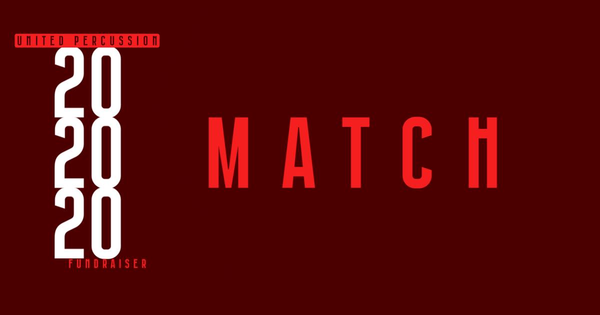 2005 only needs $350 to pass 2003 in our fundraiser. We have a generous donor who will match ALL donations up to that amount to boost them today!

unitedpercussion.org/202020
