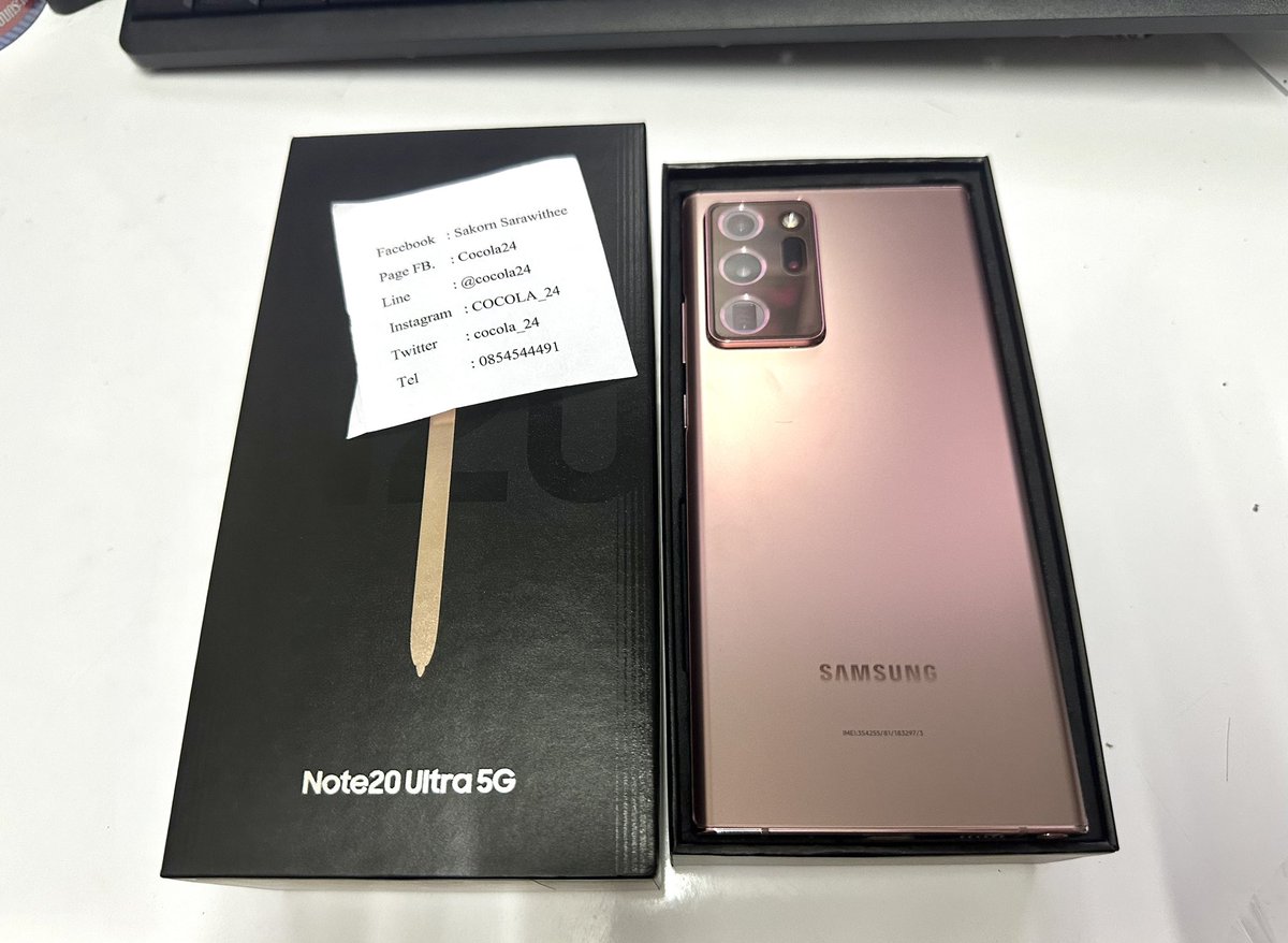 cocola_24's tweet photo. ราคา 13,900 บาท
Samsung Galaxy Note 20 Ultra 5G Ram 12 GB ROM 256 GB ครบกล่อง
#COCOLA24 #COCOLA999 #ส่งต่อ #สินค้ามือสอง #ขายของ #หลุดจำนำ #ของหลุดจำนำ #ของมือสอง
#Samsung #Samsungnote20 #samsungGalaxyNote20Ultra5G #ซัมซุง https://t.co/QSb5bFH9dJ
