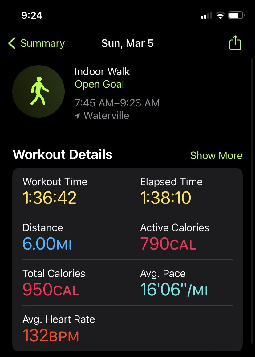 MathieuRegan17's tweet photo. After getting snowed in yesterday, I have officially completed Indy Miler Training Race 2. It was a struggle bus attempt not gonna lie. I needed two bathroom breaks. Iβm so sick of being indoors! I long for outdoor weather! @Funntastic @favesoccermom #IndyMilers #IndyMiniTraining https://t.co/A9cPXzyq10
