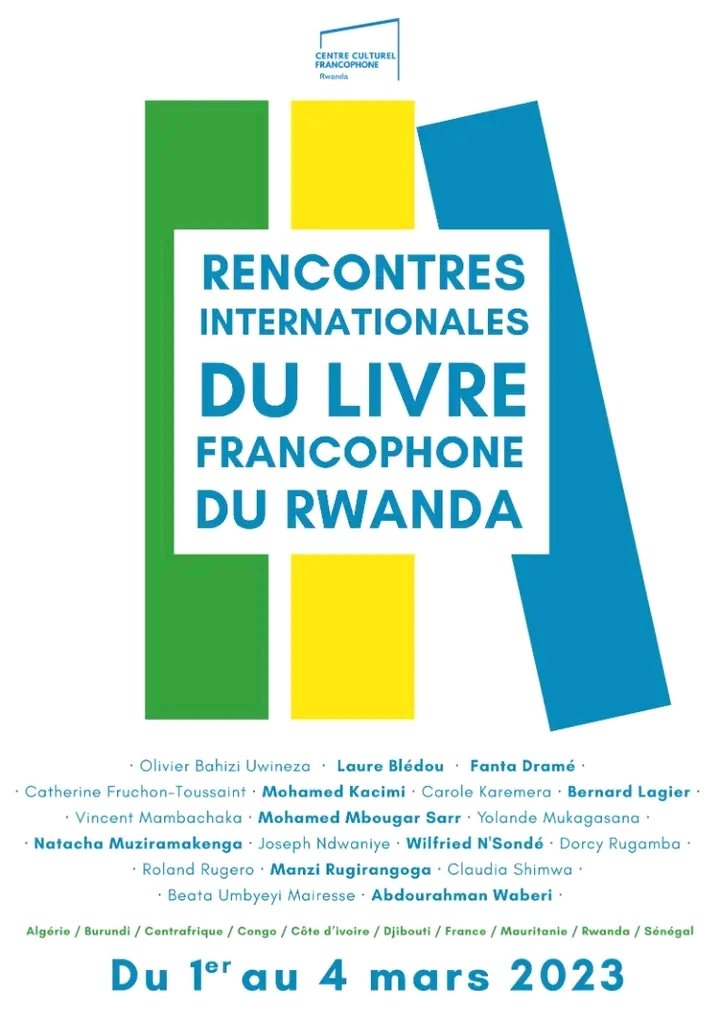CebulacCt's tweet photo. Du 1er au 4 Mars, participent aux 2è Rencontres Internationales du #Livre #Francophone de #Kigali:
- Sébastien Ntahongendera, Dir.du #CEBULAC
- Emile Baribarira, fondateur des éditions Nsanzeryaka et éditeur
- Joseph Butoyi, président de l'Association des écrivains du #Burundi. https://t.co/tZhiVgwjJy