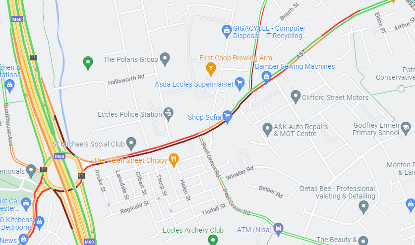 gnwbus's tweet photo. ⚠️ Service Update

#GNW67 and #GNW100
Due to traffic congestion along Liverpool road Peel Green area, our #GNW67 and #GNW100 are experiencing delays of up to 25 Mins. Please allow extra time for your travels ^SI https://t.co/E8phSQDrF1