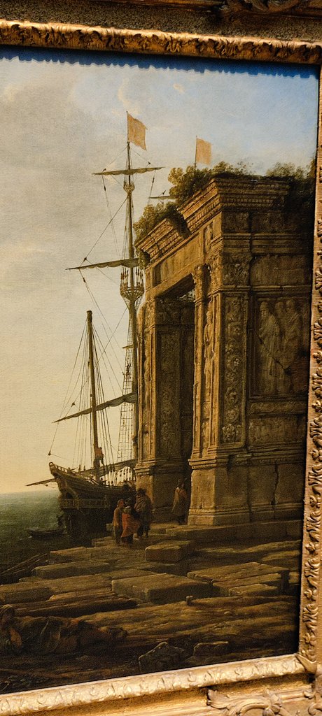 alfredlanda's tweet photo. El cualquier momento aparece un Claudio de Lorena con esos puertos oníricos desde los que zarpar al amanecer😍
#DeLorena #Amsterdam @rijksmuseum https://t.co/dfAKkL40Dx