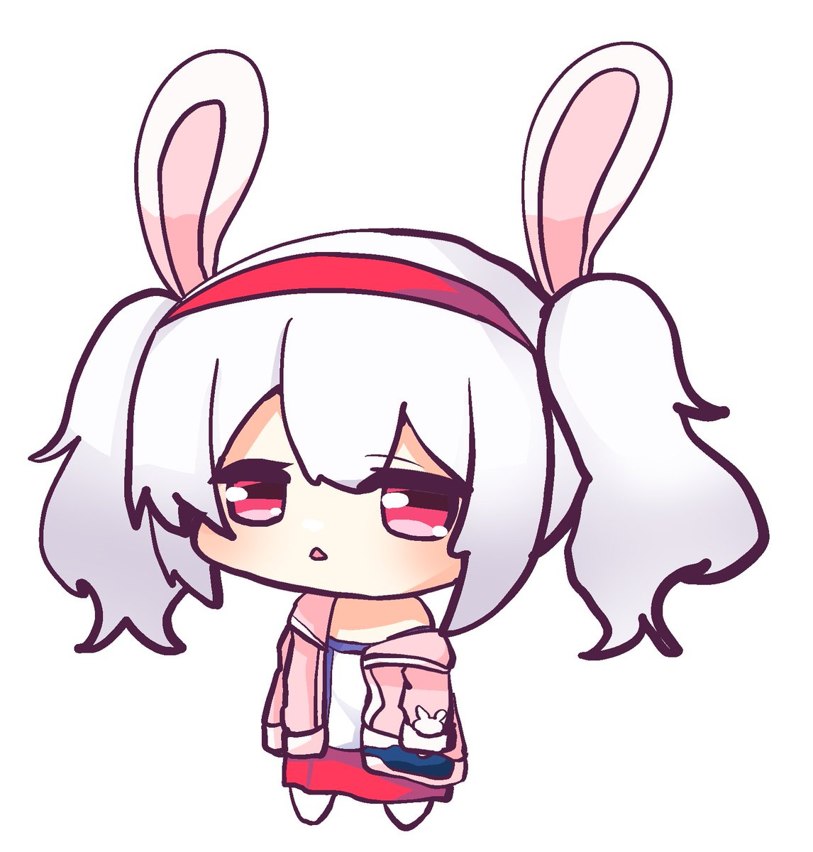 laffey (azur lane) 1girl solo animal ears twintails chibi hairband rabbit ears  illustration images