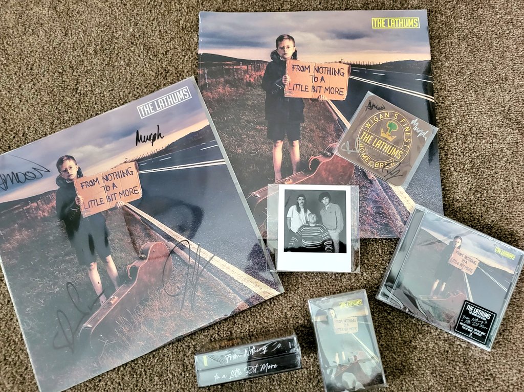 Wannagigandsurf's tweet photo. This beauty of a package dropped Friday 🙌🏻 Opened today, As I wanted to sit, relax and just absorb the album in full. These lads are genius at what they do, can't wait to see them again next week in Manc! @TheLathums #FromNothingToALittleBitMore https://t.co/6MAbrUcV7e