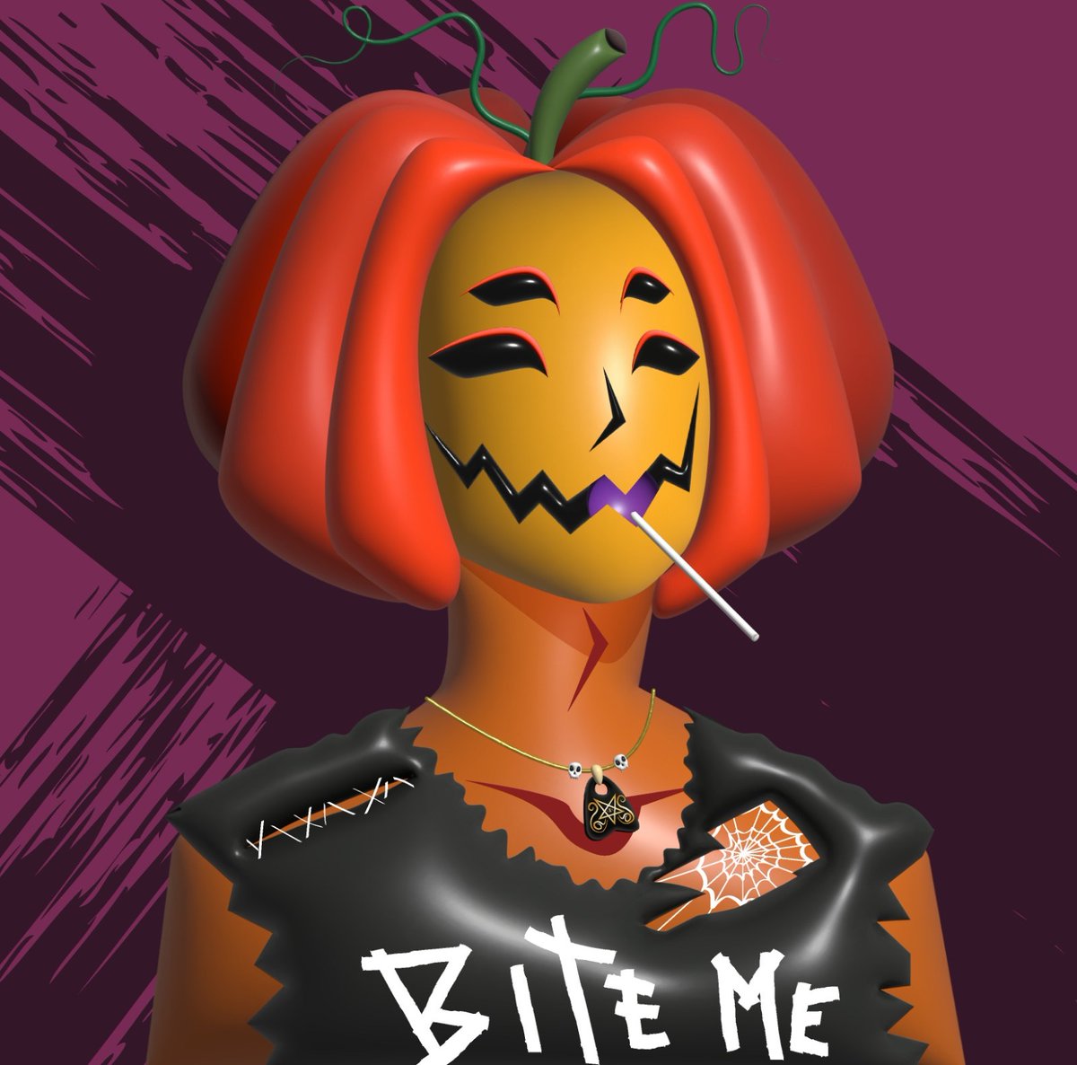 He is one of the last FreakyBoys🎃

Get Pumpkin Boy and you will also get:

- A personalized FreakyPortrait 🖼️

- An amazing 3D version of Pumkin Boy 🎁