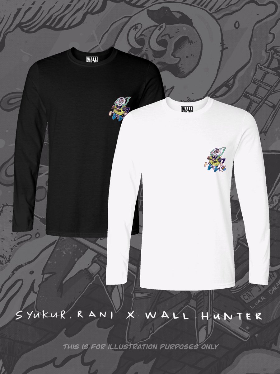 WallHunterMural's tweet photo. PRE-ORDER OPENED!
Assalamualaikum, kolaborasi pertama untuk tshirt,  @KEPALA_IK4N X Wall Hunter dah release! 

PROMO UNTUK 100 HELAI TERAWAL

Untuk preorder, DM atau tekan link whatapps di BIO. https://t.co/0e0hE2THlV