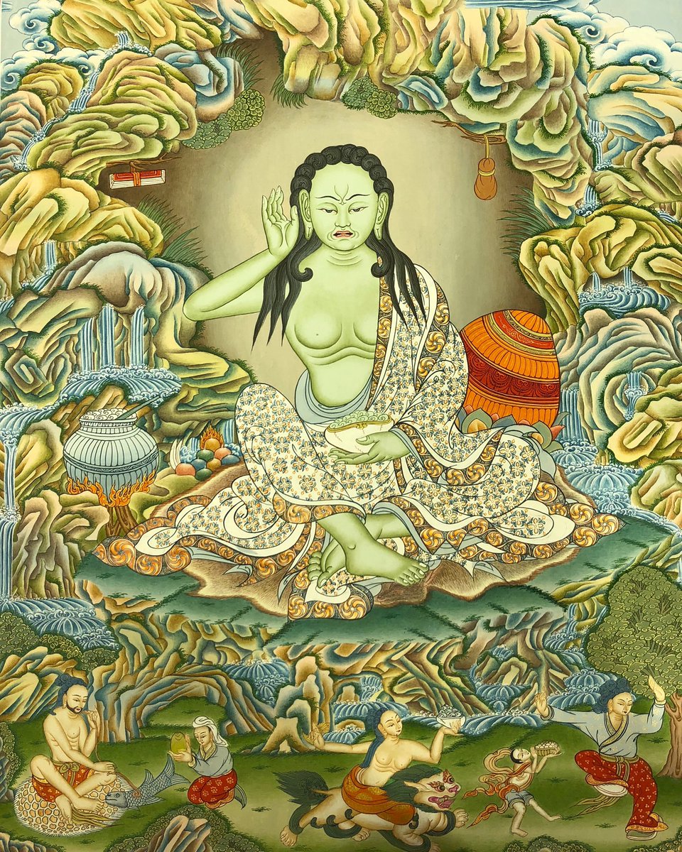 Lama Thanka Painting School tweet media