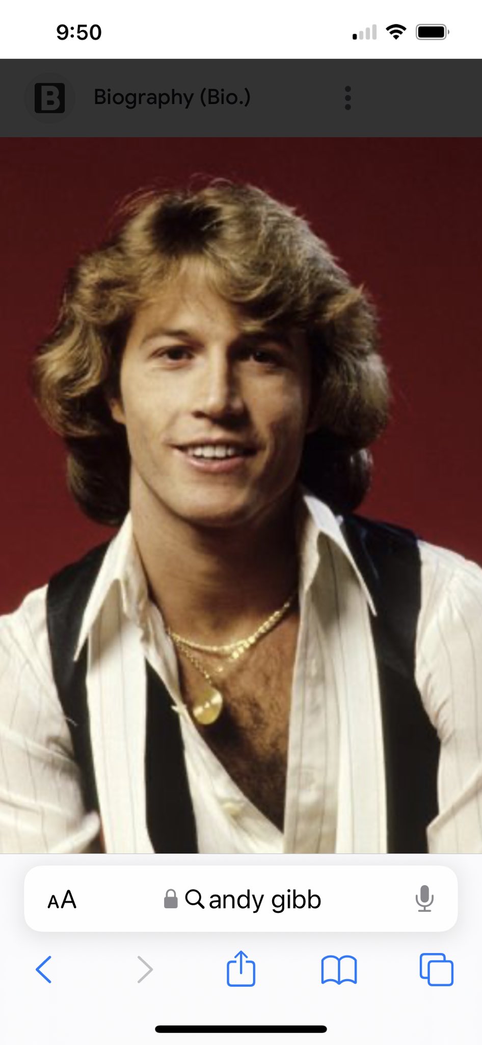 Happy heavenly birthday to Andy Gibb. Oh my gosh he was so beautiful! He would have been 65 today! 