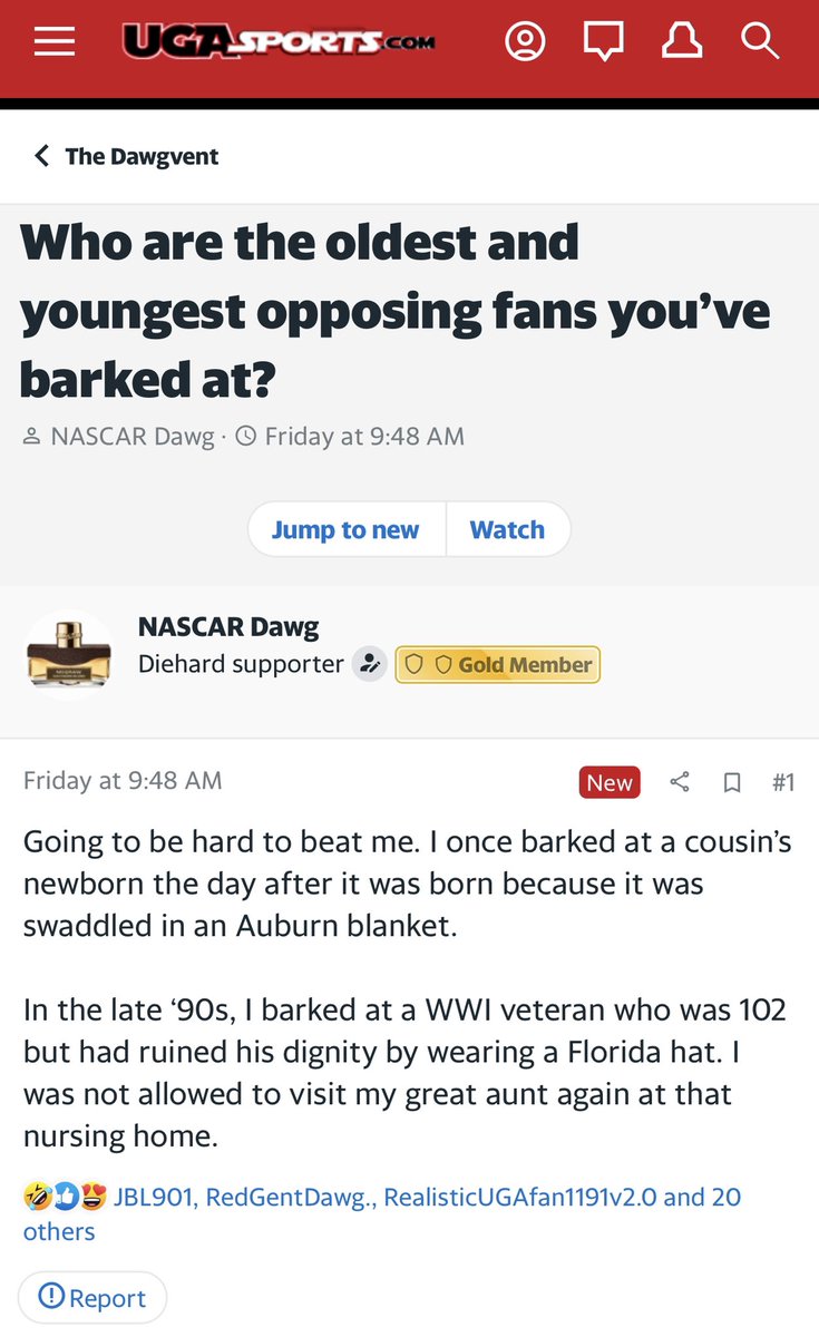 BoardGeniuses's tweet photo. This #Georgia fan will bark at anyone who deserves to be barked at. #GoDawgs https://t.co/LaATaC6Imu