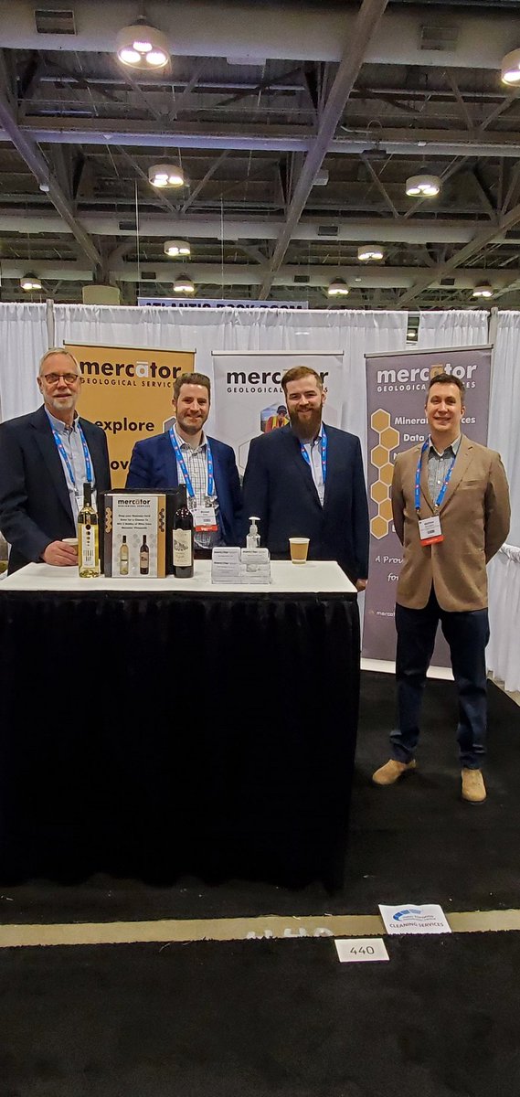 Mercator_Geo's tweet image. We're ready for you at #PDAC2023! Come say hi at booth 440 to discuss everything from #prospectivitymapping, #drillprogram management, #mineralresources, and more.

Drop your card for a chance to win @mercatorwine #NovaScotia wine.

#mineralexploration #mining  #mercatorgeo