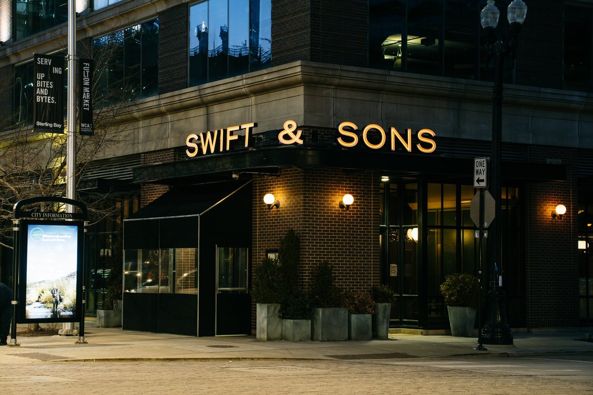 RightWaySigns's tweet image. Right Way Signs, LLC  recently fabricated and installed new exterior signs for Swift &amp;amp; Sons in the Fulton Market, Chicago. 

Photos by: Alan Luntz