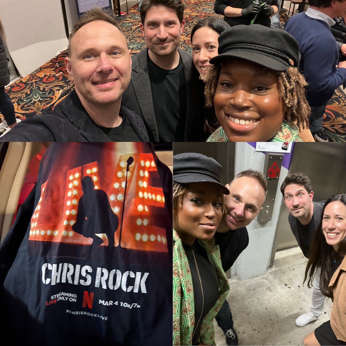 Chris Rock’s live #Netflix special from #Baltimore was Carlin-Pryor-Chappelle-esque. We were so lucky to see it in person.