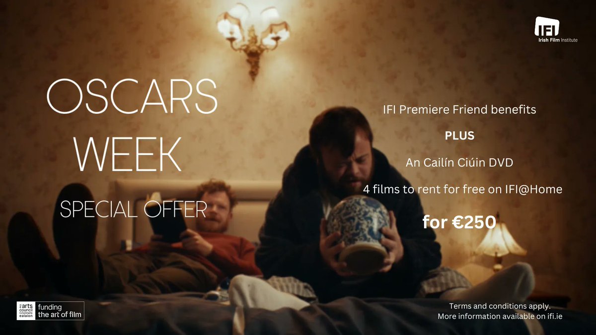 IFI_Dub's tweet photo. The Oscar’s are turning green! ☘️

To celebrate, we have a special offer. Supporters who donate €250 between 5th and 13th March will receive IFI Premiere Friend membership PLUS a DVD of An Cailín Ciúin and 4 free films to rent on IFI@Home. 

Read more: https://t.co/fhzFsEVTBr https://t.co/EM8WQM4OPW