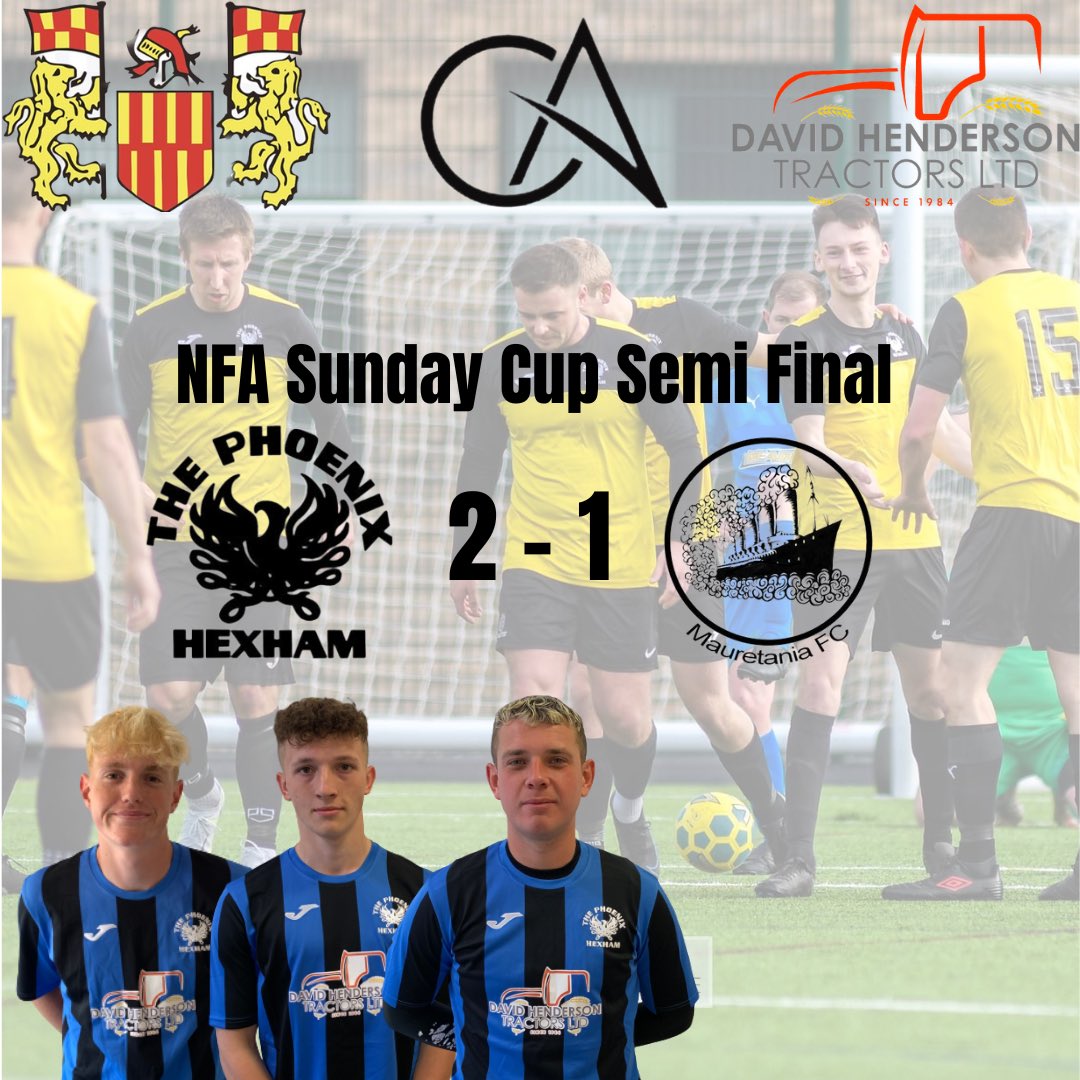 🟦⬛️🟦 Result ⬛️🟨⬛️

Nixy 2 - 1 <a href="/MauretaniaFC/">Mauretania FC</a> 

<a href="/georgebrady004/">George brady</a> ⚽️
<a href="/MattyKilby_10/">Matty</a> ⚽️

<a href="/kurtisharvey9/">Kurtis Harvey</a> ⭐️ 

A real team effort against a good side and got what we deserved. Through to the final of the NFA Sunday Cup

#CupTeam #monthenixy #bagsmanbrady #hexham #blueflames

🔵⚫️