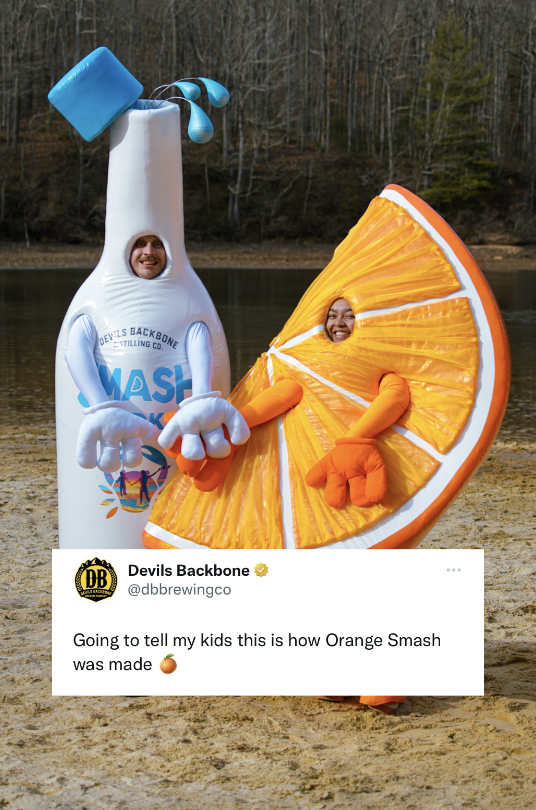 Not until they're 21 though #PremiumVodka #RealFruitJuice #DrinkOrangeSmash #OrangeSmash #DrinkOutdoorsTogether #DevilsBackboneDistillingCo #DBrtds