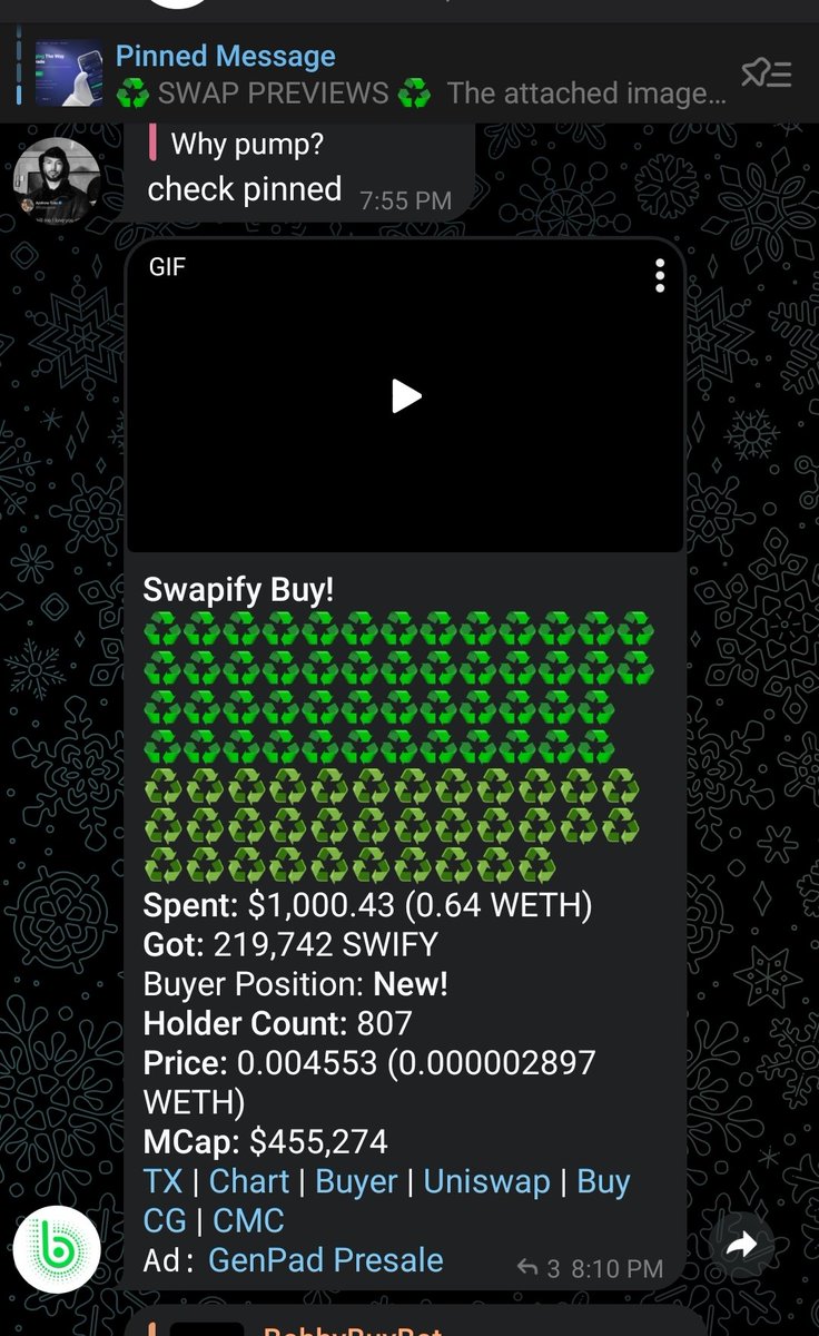 ByPamp's tweet photo. @iambroots @JustAskJesse Watch @SwapifySwap  ser killing it #swify $swify https://t.co/dIb9AsyjOM