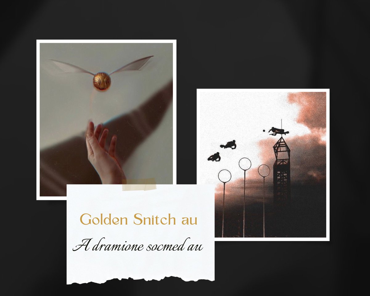 kaywrites07's tweet image. Professional Quidditch socmed au! 

• Friends to Lovers
• Single mum Hermione
• Quidditch Player Draco 
• Team co-owners Hermione &amp;amp; Harry
• Possible NSFW (will tag!) 
• Hansy side pairing
• Will be tagged with #dhrgoldensnitchau