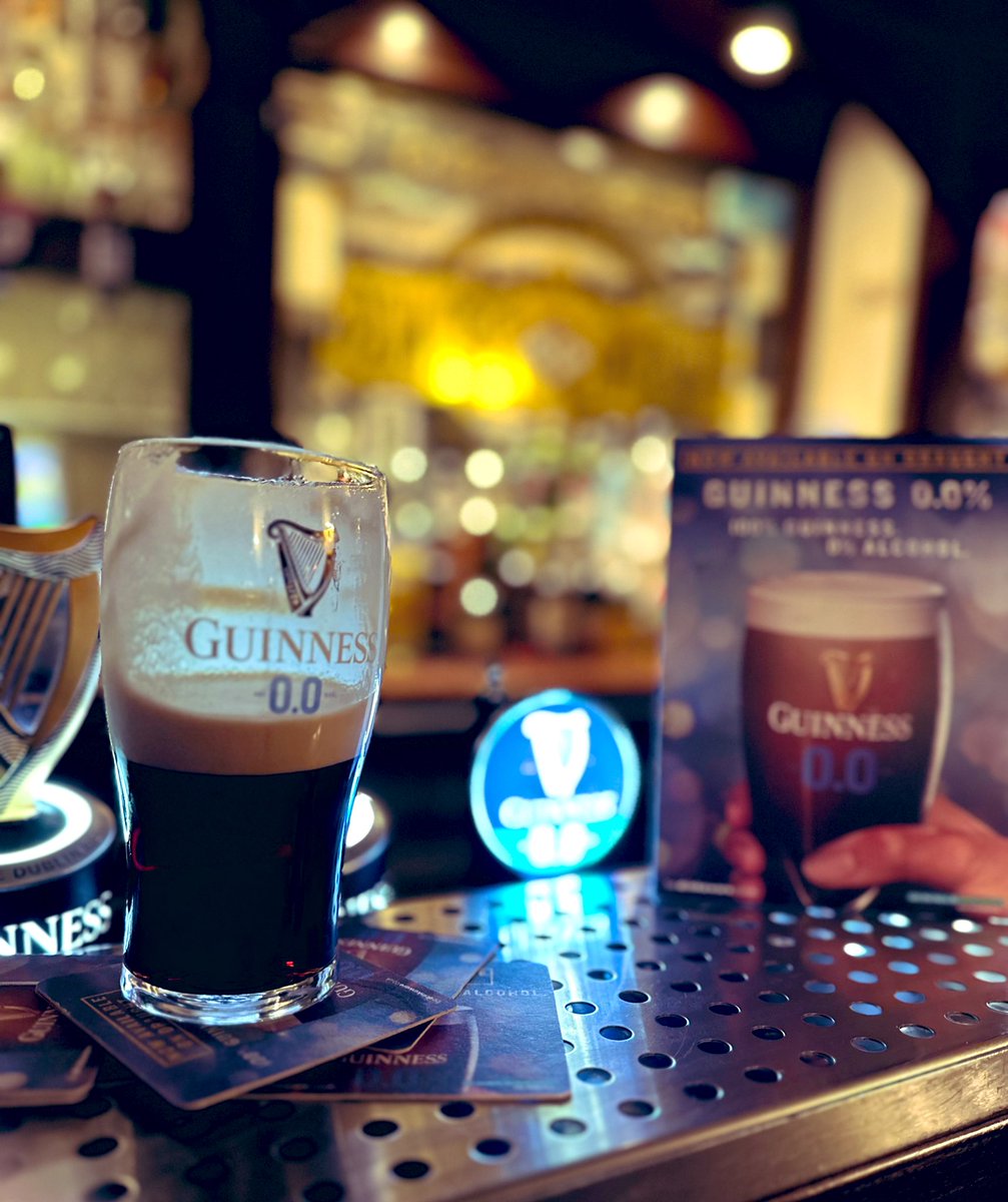 Delighted to now be serving Guinness 0.0 on draught. Great alternative for Sunday pints. 

#ODonoghues #MerrionRow #Dublin #Guinness00 #AlcoholFree #Guinness #DraughtBeer #Stout