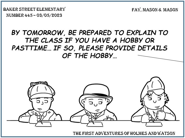 IHearofSherlock's tweet photo. Baker Street Elementary – Hobby Horse https://t.co/uWdQbtUKZe https://t.co/ZpMCazgD0y