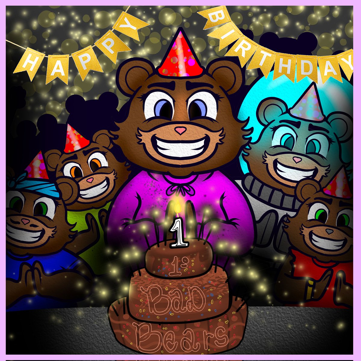 #BadBears 1st Birthday 🎂 Giveaway!
1.)❤️+Retweet
2.)Follow <a href="/ScottieTash/">Scottie.ENJ 🟩</a>
3.)Post #Enjin Wallet Address 👇
4.)Hug your family! 🤗
291 different #BadBears and 36,977 holders in the 1st year! 🤯 
I ❤️ the #BadBearsFamily
500 #BadBears for this Giveaway!
#Enjin #EnjinNFT #Efinity