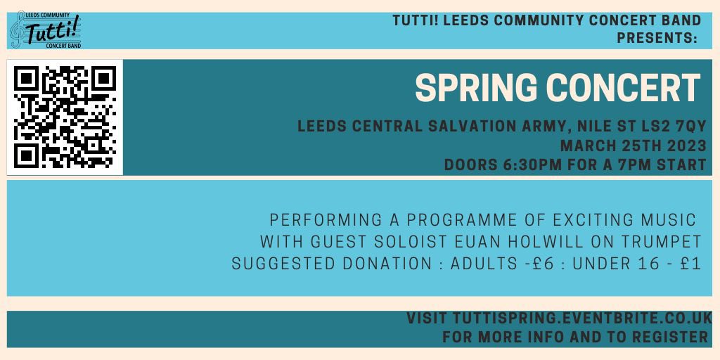 I absolutely love my job. I ran an all-day workshop with <a href="/TuttiLeedsCCB/">Tutti! Leeds Community Concert Band</a>. It was ace. Our March 25 concert is shaping up to be a cracker. 
tuttispring.eventbrite.co.uk
