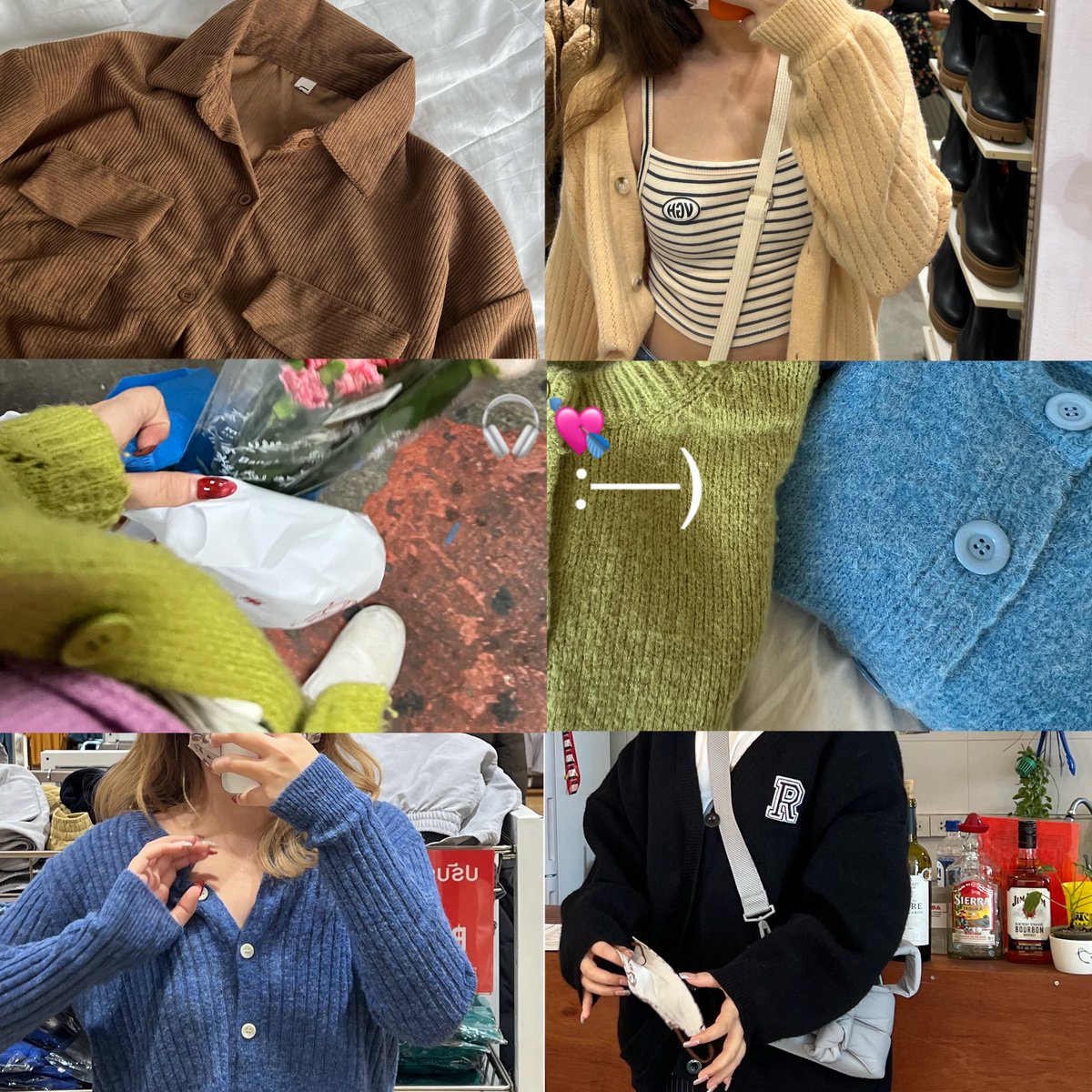 เธรดรวมเสื้อแขนยาวที่ชอบฉบับใช้เองรีวิวจริง cardigan , jacket แขนยาวนู้มฟู น่ารัก 1000% ˙ᘧ ͜ ˙