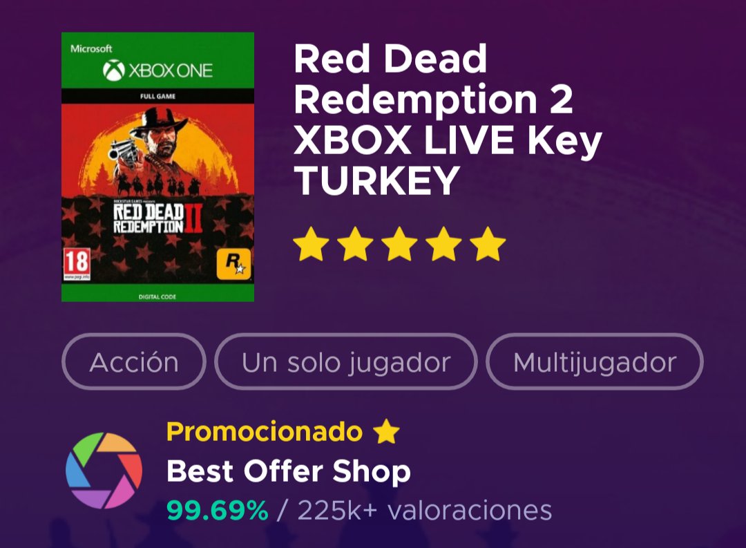 Buy Red Dead Redemption 2 (Xbox One) - Xbox Live Key - TURKEY