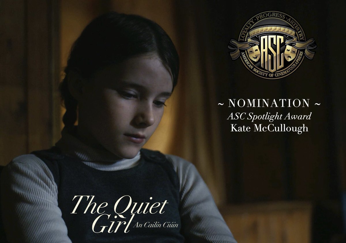 Ádh mór ar Kate anocht! Wishing our incredible Director of Photography, Kate McCullough the very best of luck at the American Society of Cinematographers Awards in LA this evening! 🇺🇸 Kate is nominated for a Spotlight Award for #AnCailínCiúin #TheQuietGirl 🎥💚🇮🇪