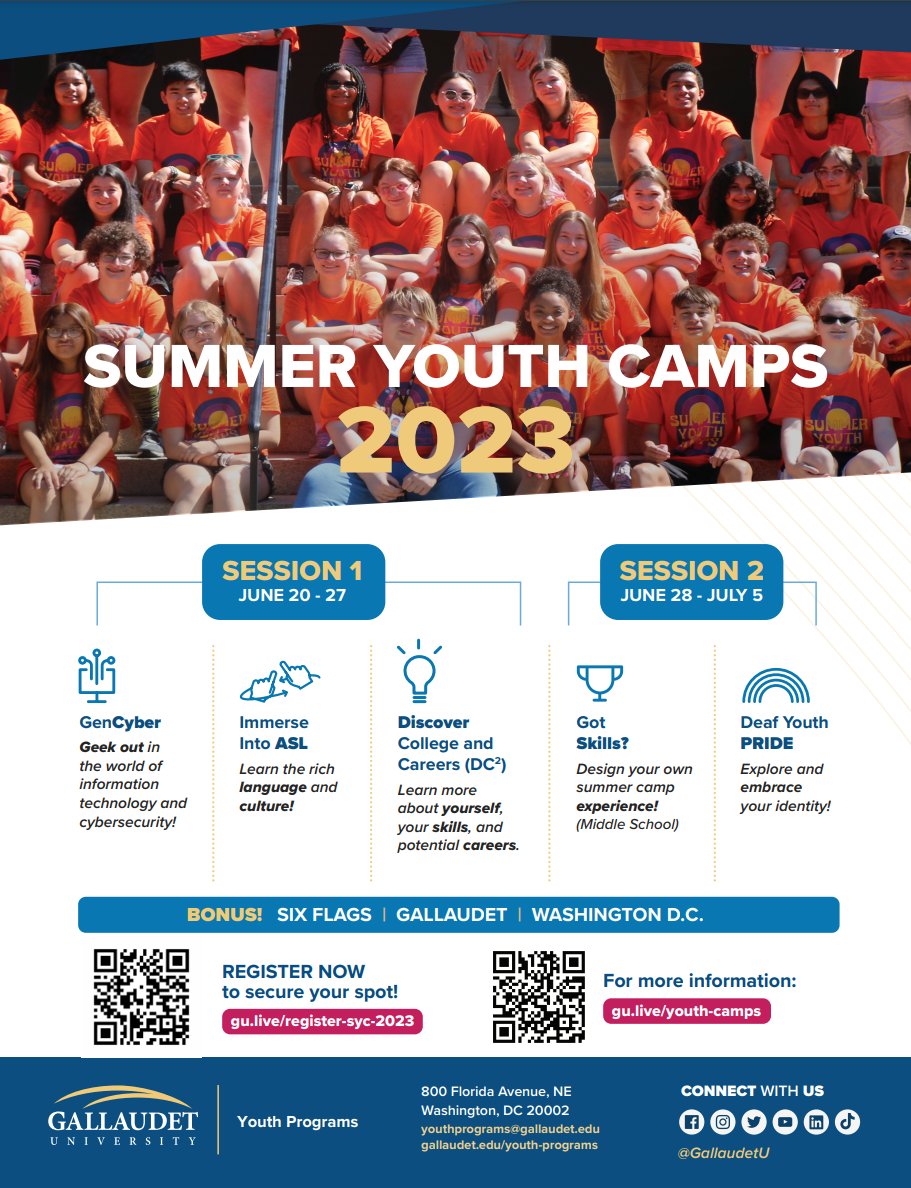 Summer camps at Gallaudet for high school kids - come learn cryptography and codebreaking with me at the GenCyber camp!
