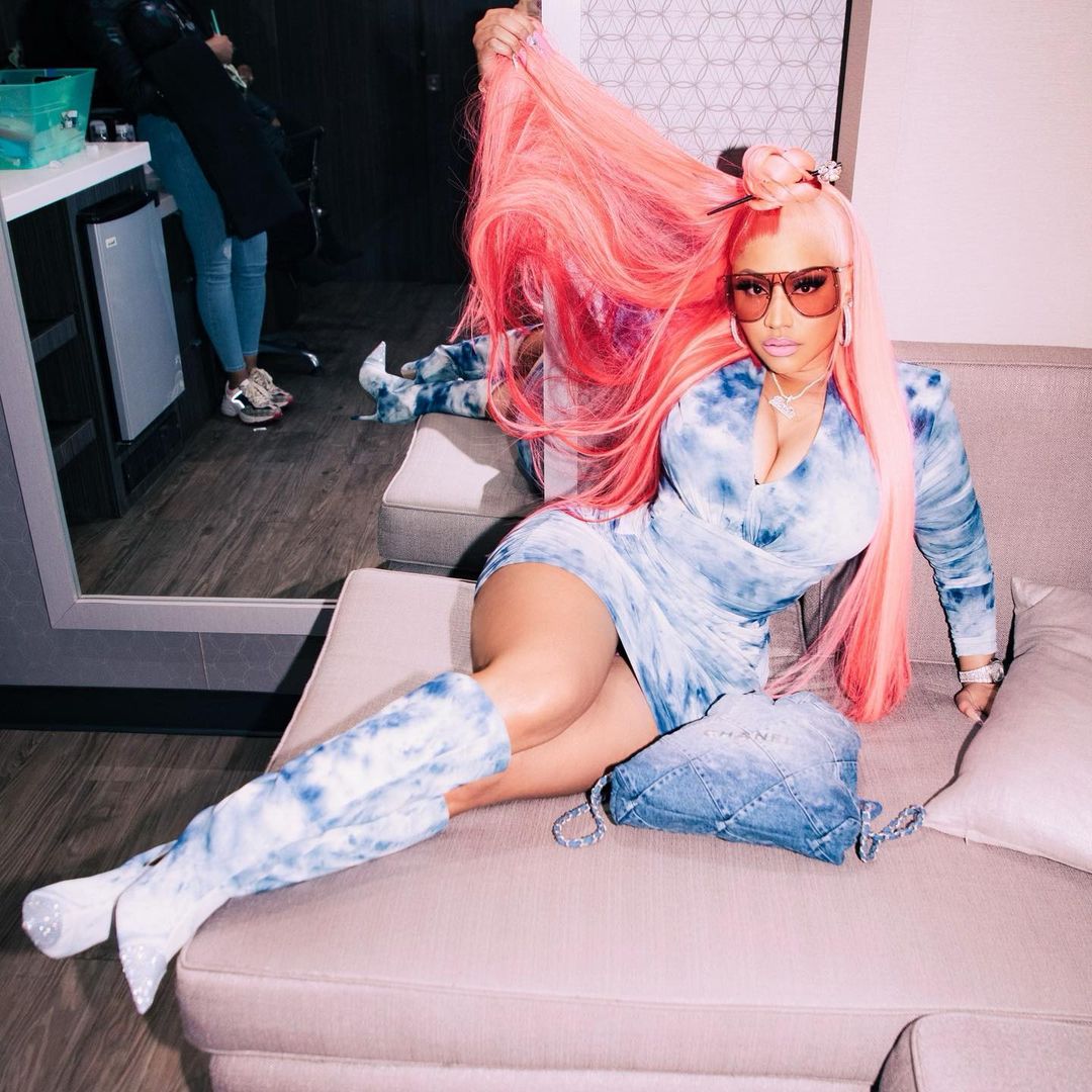 Nicki Minaj via Instagram. 💎💗