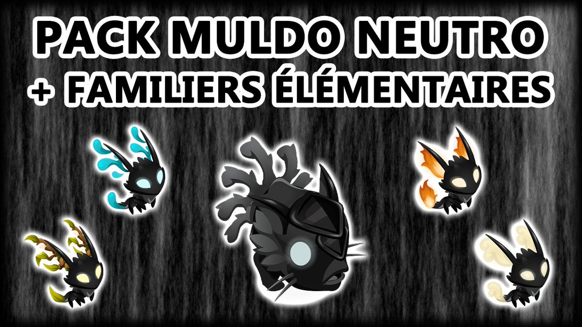 Tente de remporter un pack Muldo Neutro + Familiers Élémentaires sur #Dofus !
Il contient :
- HARNACHEMENT MULDO NEUTRO
- FAMILIER NEUTRO VOLATIL
- FAMILIER NEUTRO AQUEUX
- FAMILIER NEUTRO IGNÉ
- FAMILIER NEUTRO VÉGÉTAL

Retweet + Follow
Tirage au Sort samedi 11/03/2023