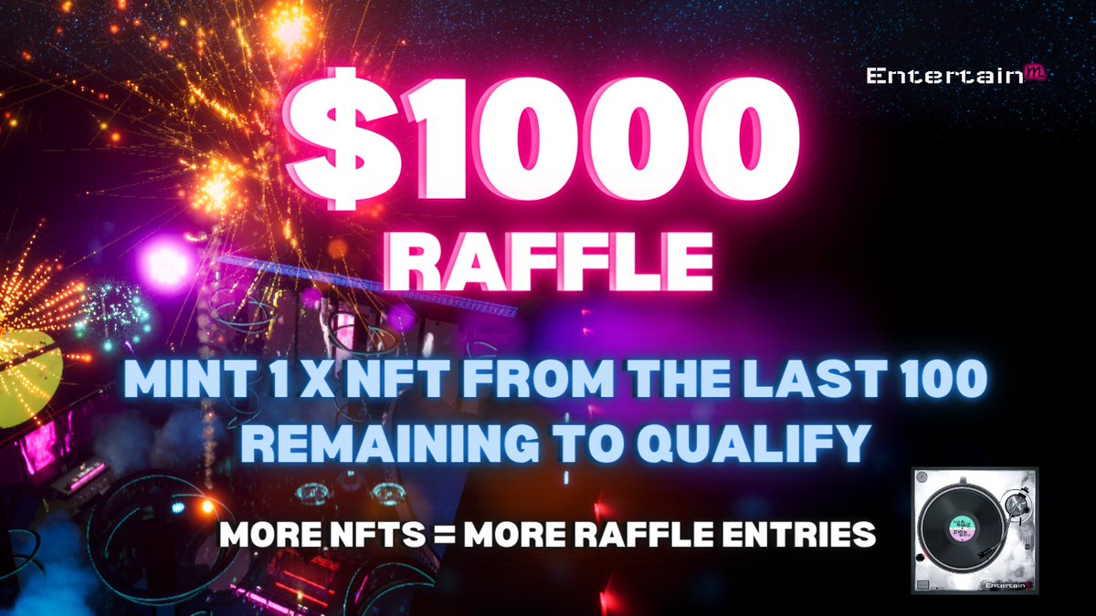 entertainm_io's tweet photo. 📢100 NFTs LEFT for DJ 48hz's collection!

Minters of the last 100 NFTs will enter a $1000 RAFFLE at SOLDOUT🚀🔥

🪩MINT LINK 👉 https://t.co/STBDjiWMPV 

✅ IMPORTANT

Every single NFT opens a BOUNTY with other #NFTs as prizes 👉https://t.co/kQMeS7nXI4 

#EntertainM #ETHNFTs https://t.co/0hty0fGazD