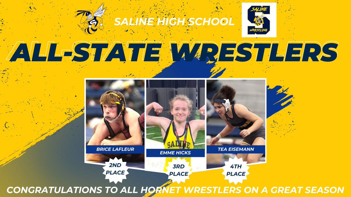 Well done Brice, Emme, and Tea! <a href="/SalineWrestling/">Saline Wrestling</a>