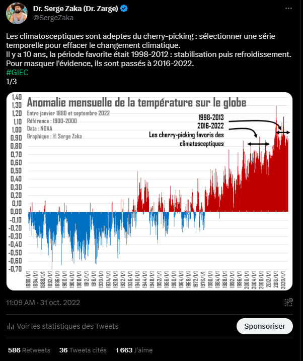 SergeZaka's tweet photo. @silvano_trotta Mr Trotta,
Voici la courbe des températures mondiales avec un réchauffement par palier. Le refroidissement des 7 dernières années est... flagrant !
Franchement, Mr Trotta, entre nous, vous le faites exprès ou vous êtes naturellement... simplet ? https://t.co/P6FYaKzt1a