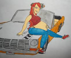 puppycelebrity's tweet photo. im shocked at how easy it was for crazy taxi pregnancy art to show up when googling the game https://t.co/S19siFgzJS