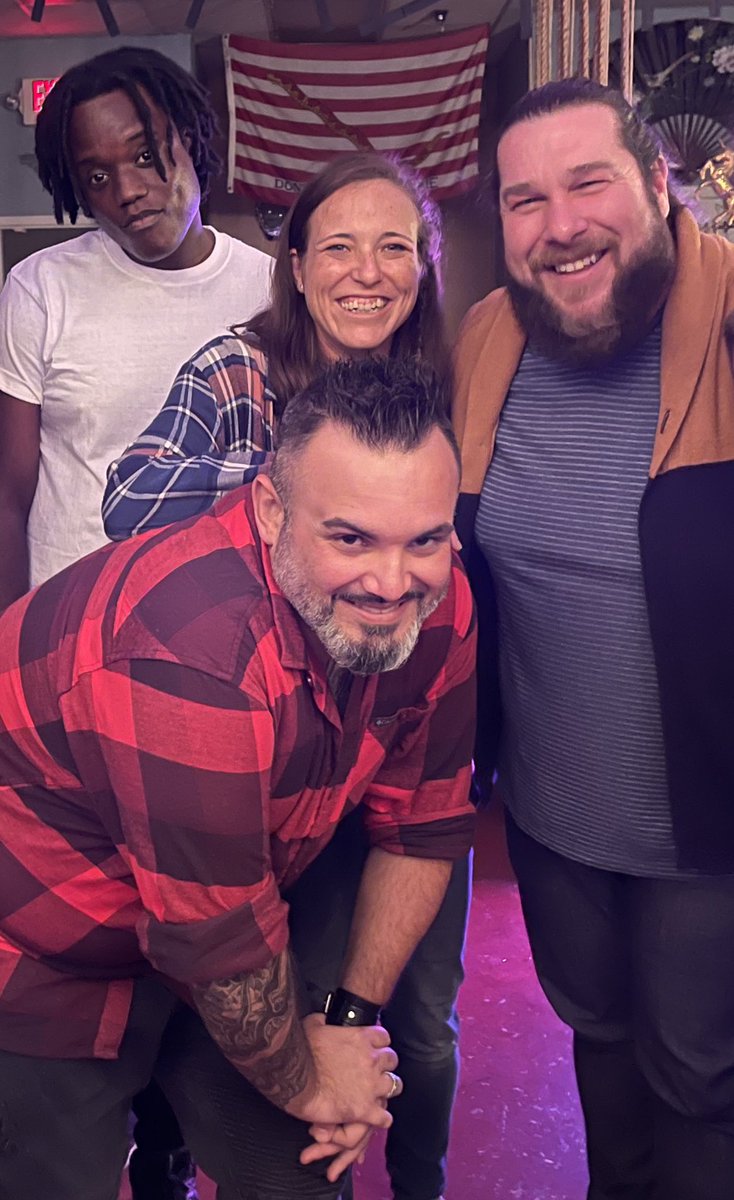 Ceejness's tweet photo. Last night was the last night of The Coop. The room may be closed, but the community lives on. The OGs. I love these humans. #localcomedy #undergroundcomedy #illegalcomedy https://t.co/b18kXGE3pD https://t.co/Q4T2AkOFSD