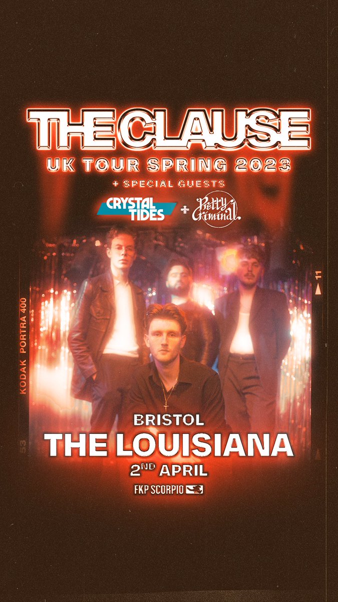 Pretty Criminal (@pcriminalband) on Twitter photo Stoked to be supporting <a href="/theclauseuk/">THE CLAUSE</a> at the legendary venue that is The Louisiana on the 2nd April! Get your tickets, snooze you lose 👊
seetickets.com/event/the-clau… Stoked to be supporting <a href="/theclauseuk/">THE CLAUSE</a> at the legendary venue that is The Louisiana on the 2nd April! Get your tickets, snooze you lose 👊
seetickets.com/event/the-clau…