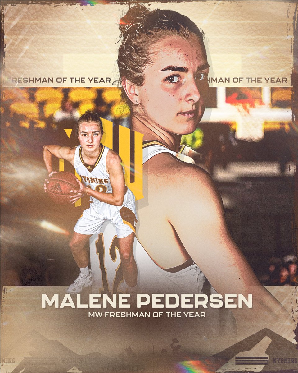 The <a href="/MountainWest/">Mountain West</a> Freshman Leader in points &amp; assists. 

<a href="/lind_malene/">Malene Pedersen</a> is the Freshman of the Year 🤠🏀⭐️