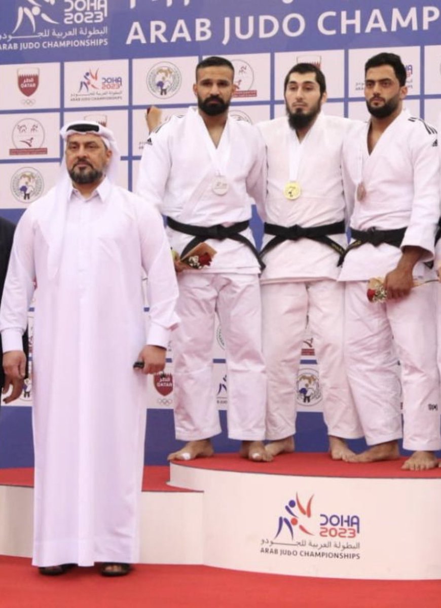 ✍️ الحمد لله رب العالمين ، أربعة أوسمة عراقية في البطولة العربية بالجودو 2023 هي حصيلة المشاركة في أقوى بطولة للعرب وبمشاركة واسعة من الابطال والمجنسين من دول أخرى . مبارك للاعبينا ومدربينا هذا الانجاز الرياضي 🇮🇶🇮🇶🇮🇶
