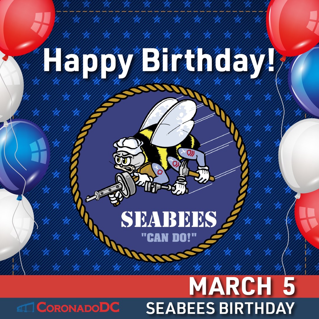 CDistribution's tweet photo. Today is a great day - Happy Birthday Seabees! The Seabees have served our country with commitment and pride since 1942 and have been an invaluable part of keeping us safe at home and abroad. We applaud the brave men and women of the United States Navy Construction Battalion for https://t.co/DaYUWiSuRw
