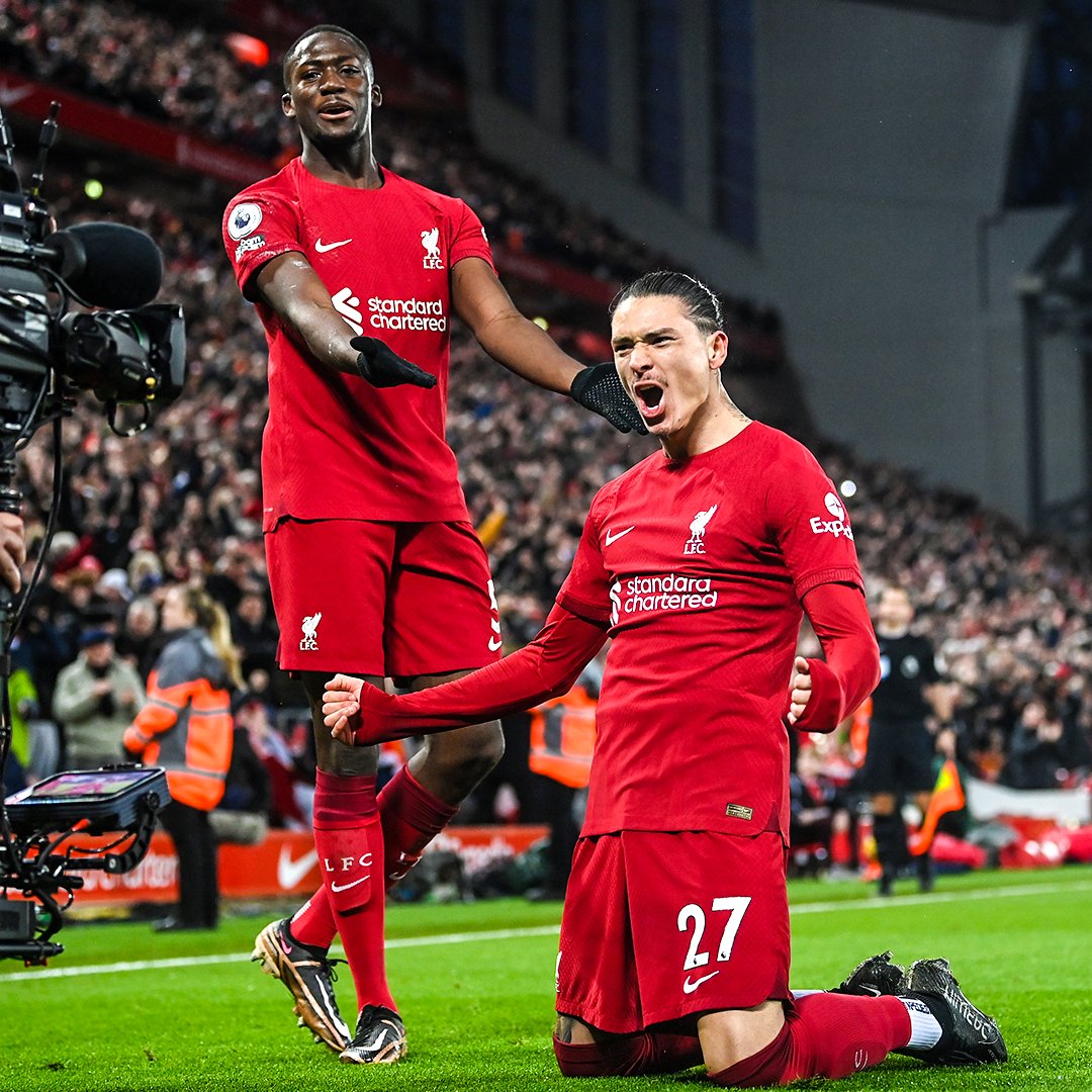 brfootball's tweet photo. Ibrahima Konaté has played Manchester United twice as a Liverpool player. 

Liverpool won both by a combined score of 12-0 🔒 https://t.co/Jd6lCglrs2