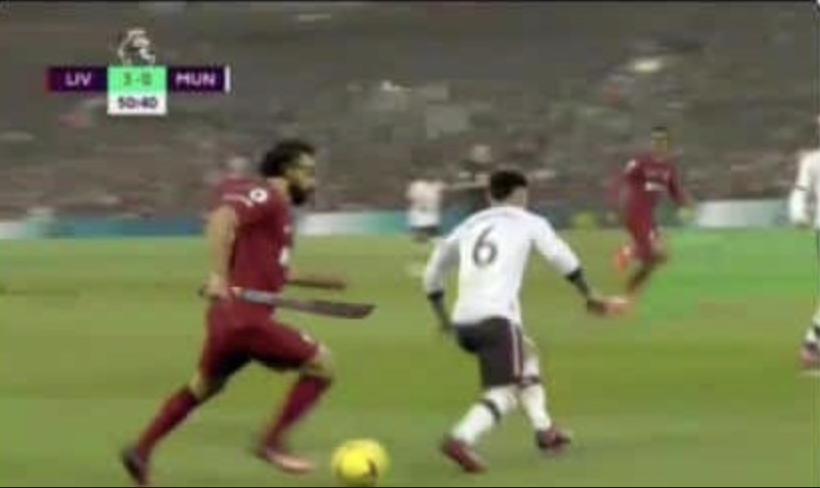 TrollFootball's tweet photo. Salah butchered the butcher https://t.co/yAuP0rD6MX