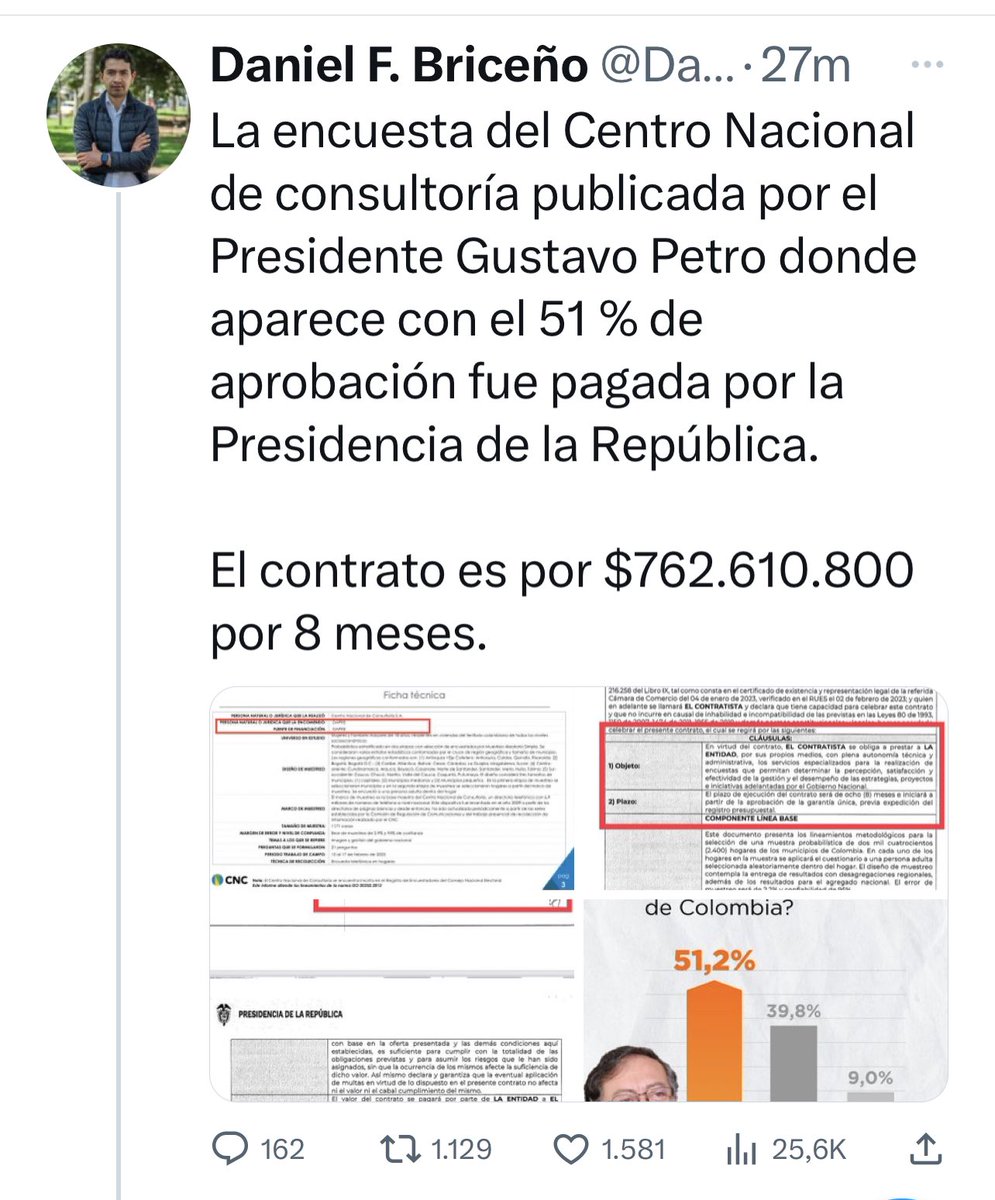 ANIABELLO_R's tweet photo. @petrogustavo ¿La presidencia pagó la encuesta? Así quién no. https://t.co/V94fSdfsfg
