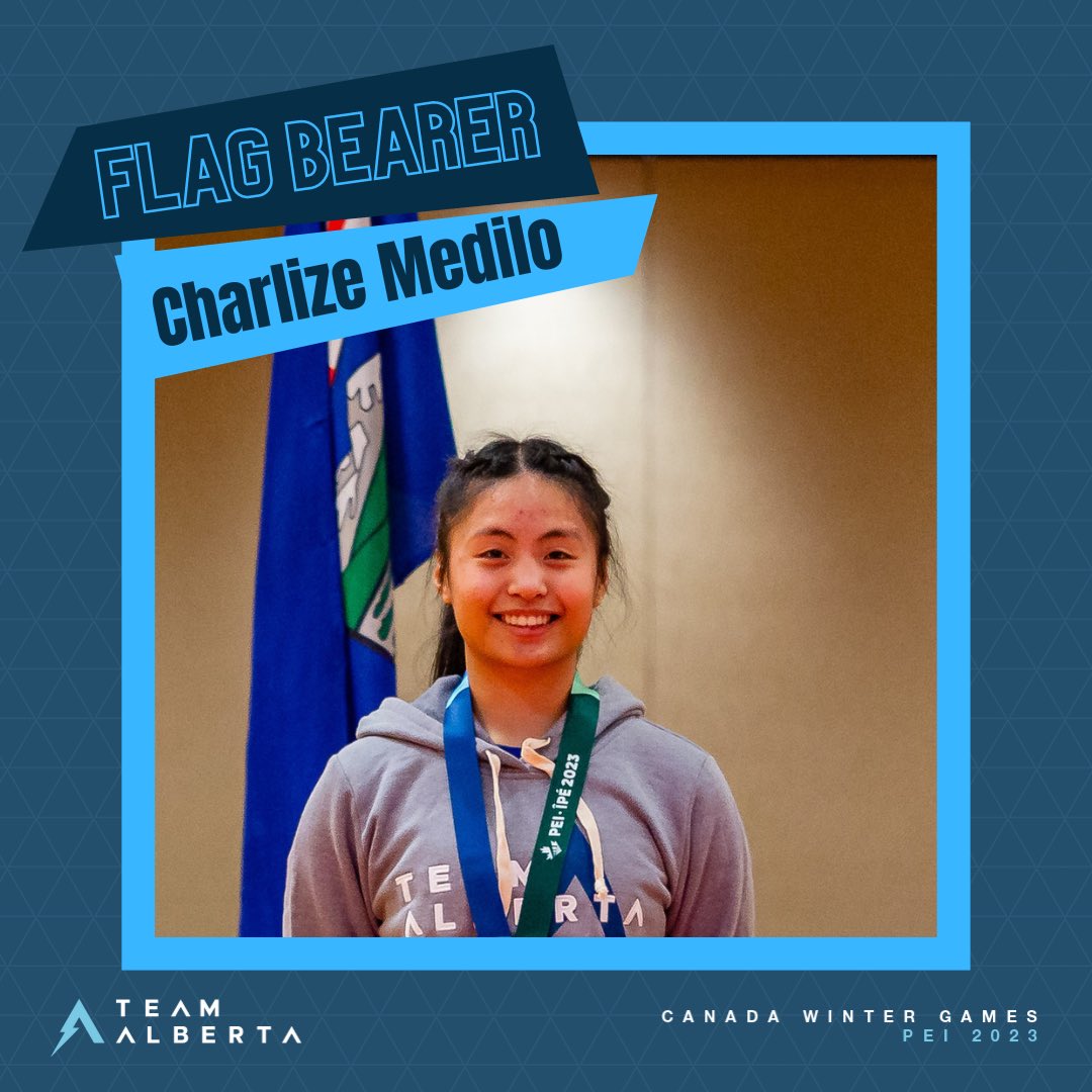 MEET TEAM AB’s CLOSING CEREMONY FLAG BEARER! 🌟 

Two times 2023 Canada Winter Games medalist. Charlize Medilo is a Judo athlete who won individual gold and team silver. 🥇🥈

We cannot wait to see her fly the flag at closing ceremonies tonight! 🤩✨

#GoTeamAB