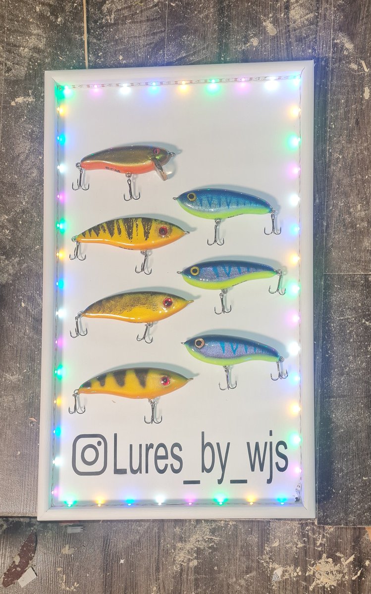 This is my first selling board for my local fishing shop angelsport seidl.
Yesterday for a I started making lures. 

#luremaking #fishinglures #handmadefishinglures #fishinggear
#bassfishing #troutfishing #fishermen #fisherman #fishinglife #angling