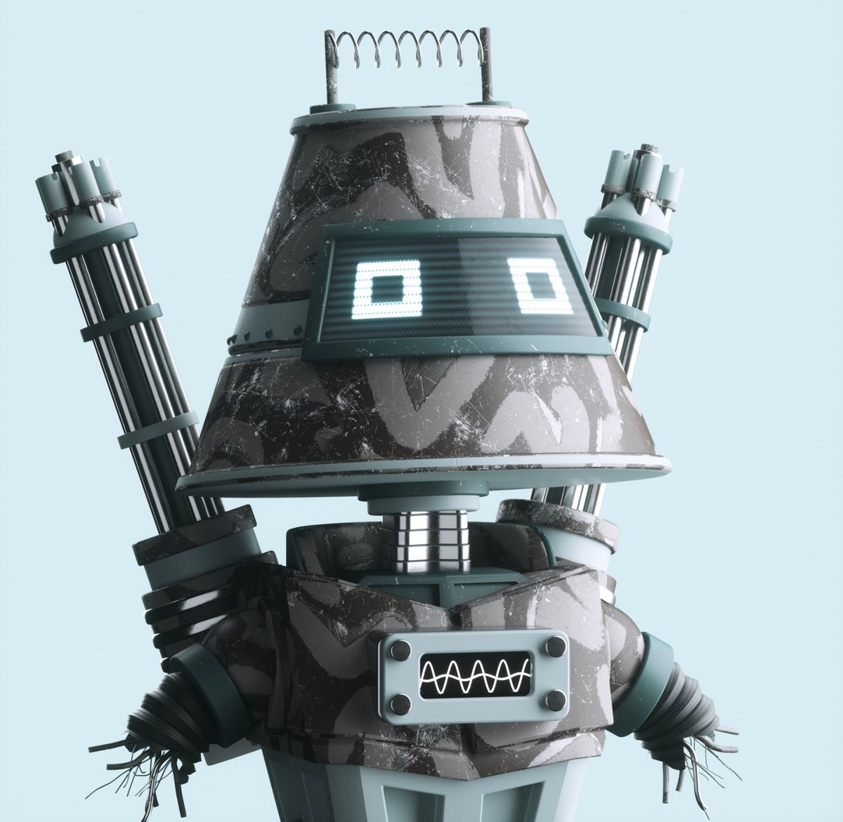jlesterdr's tweet photo. @AlphabotSociety #8882 & #7736 are consecutively ranked 56 & 57 in rarity. Having no arms just gives these two legendaries the opportunity to show off their superpowers in the #battlebotarena! #bbaready https://t.co/kwbIVp1r1I