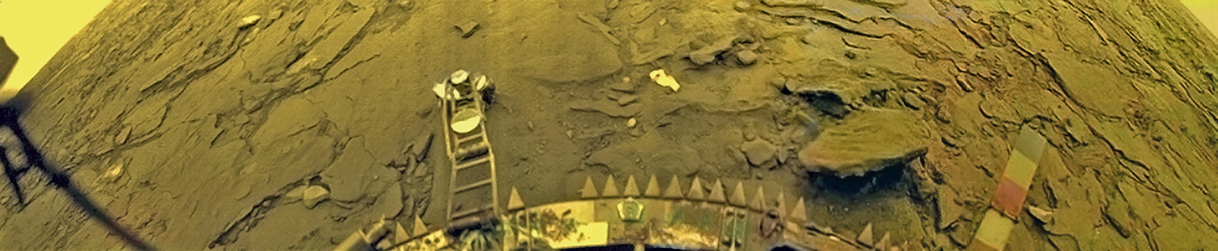 Fragment of the color panorama of the surface of Venus from Venera 14 lander. Credit: Russian Academy of Sciences/Ted Stryk