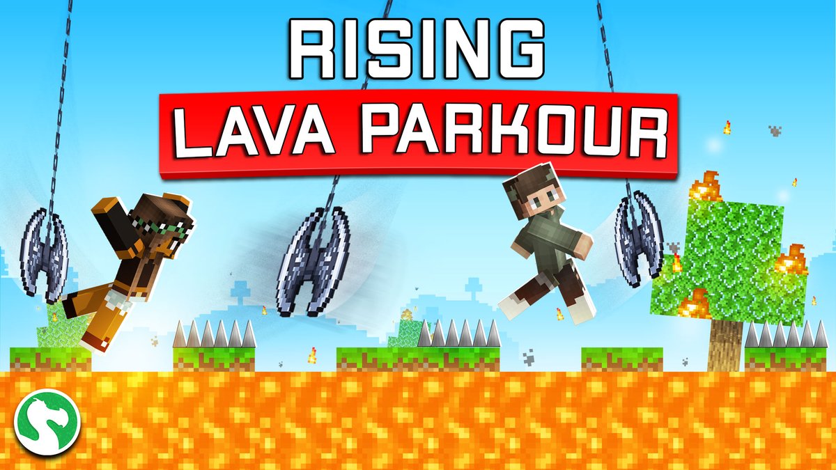 Be quick and agile to finish the parkour while the hot lava is rising! 🏁🏃🔥

Available on the <a href="/MinecraftMarket/">Minecraft Marketplace</a>! ✨
🛒 bit.ly/rising-lava-pa…