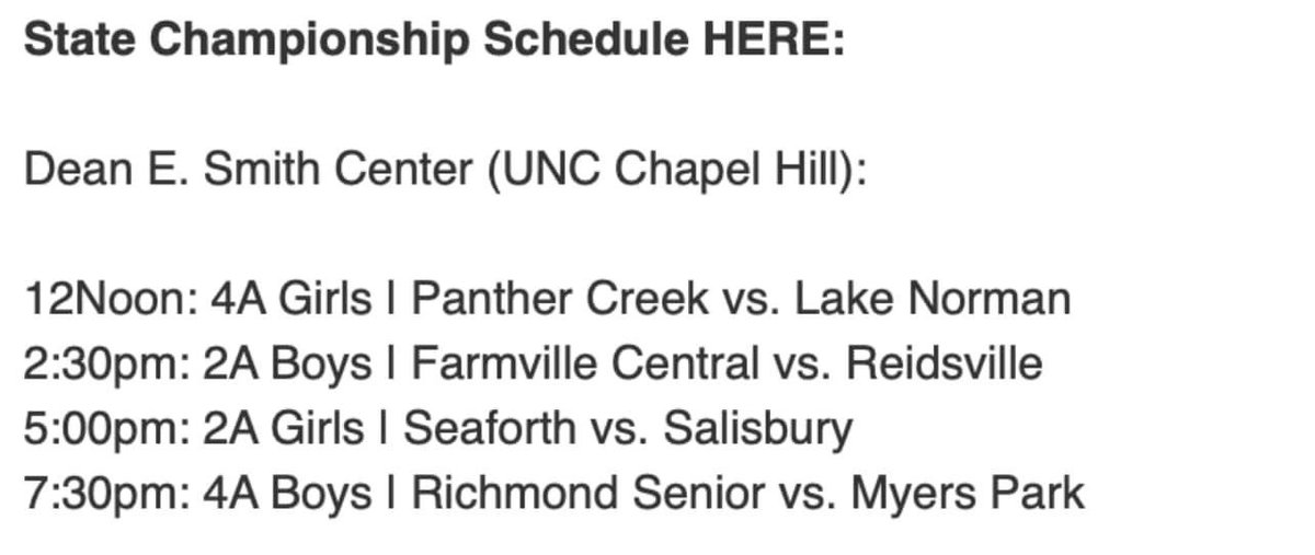 ALL ROADS LEAD TO CHAPEL HILL!!!!!